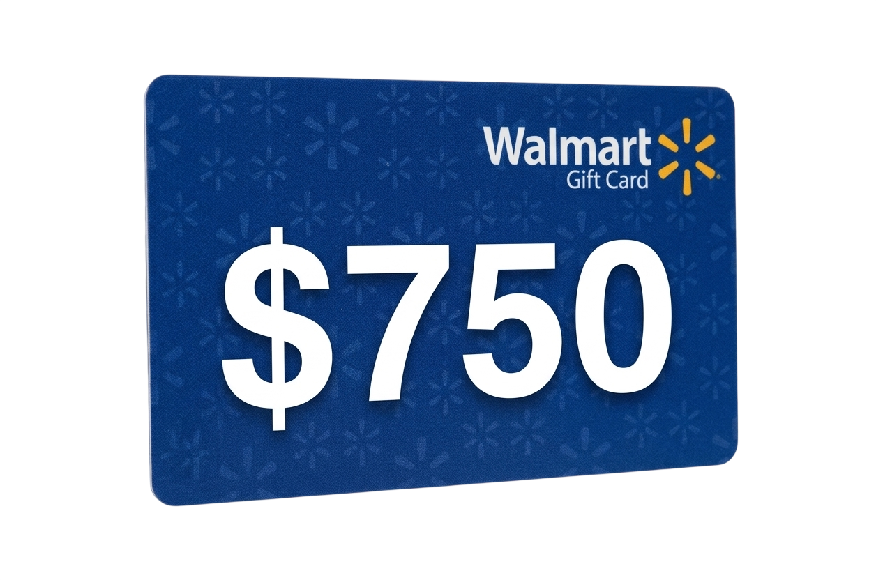 $750 Walmart Gift Card